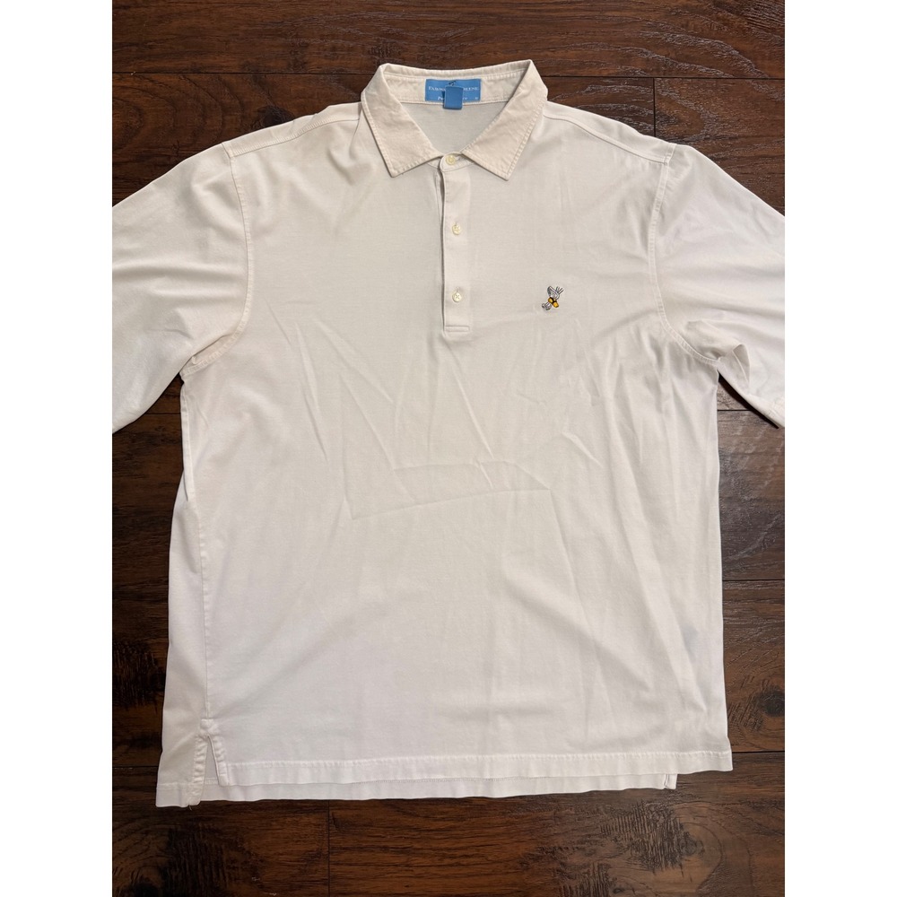 Fairway & Greene Winged Foot Golf Polo Shirt Mens XL White Pureformance Sho Slv - Picture 1 of 4